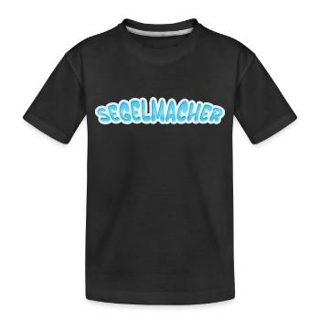 Segelmacher Segelmacher - Kinder Premium Bio T-Shirt - Schwarz - Vorne