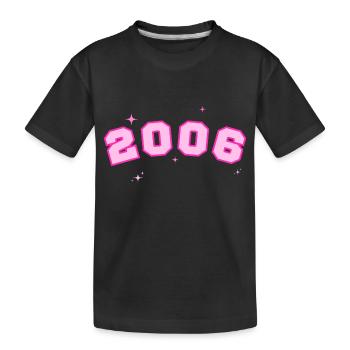 Rosenstern 2006 - Kinder Premium Bio T-Shirt - Schwarz - Vorne