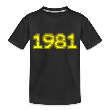 Nerd 1981 - T-shirt bio Premium Enfant - noir - Devant