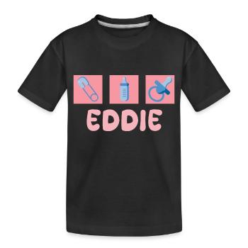 Sucette Eddie - T-shirt bio Premium Enfant - noir - Devant