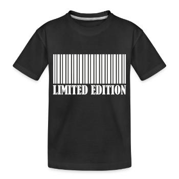 Code-barres édition limitée - T-shirt bio Premium Enfant - noir - Devant