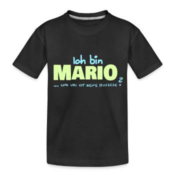 Cadeau pour Mario - T-shirt bio Premium Enfant - noir - Devant