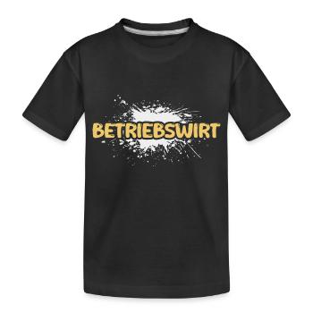 Emploi Économiste d’entreprise - T-shirt bio Premium Enfant - noir - Devant