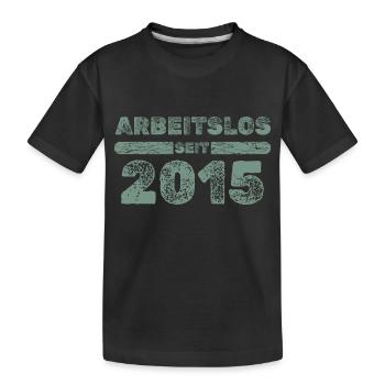 2015 - Kinder Premium Bio T-Shirt - Schwarz - Vorne