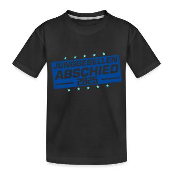 Enterrement de vie de garçon 2025 - T-shirt bio Premium Enfant - noir - Devant