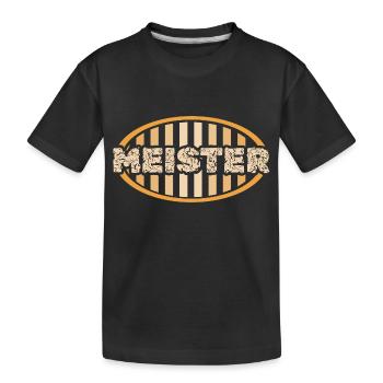 Master - Kids' Premium Organic T-Shirt - black - Front