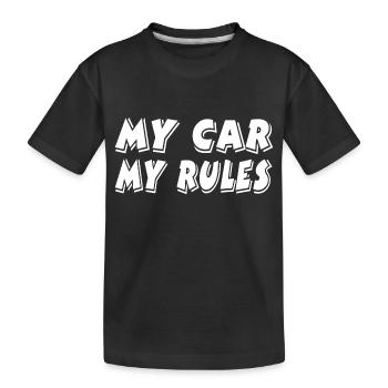 Voiture - T-shirt bio Premium Enfant - noir - Devant