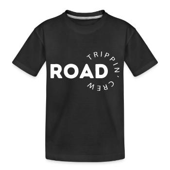 Road Trippin Crew Matching Travel Adventure Lovers - Kids' Premium Organic T-Shirt - black - Front