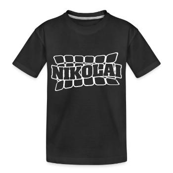 Nikolai comme nom - T-shirt bio Premium Enfant - noir - Devant