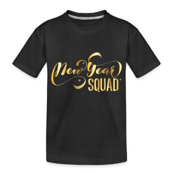 New Year Squad – Cool New Year's Eve Design - Kids' Premium Organic T-Shirt - black - Front