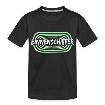 Travail Skipper de voies navigables intérieures - T-shirt bio Premium Enfant - noir - Devant