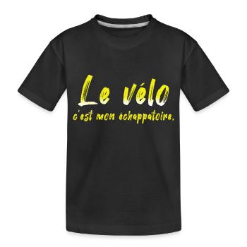 Fahrrad Fahrrad Fahrrad Fahrrad Biker MTB 3 - Kinder Premium Bio T-Shirt - Schwarz - Vorne
