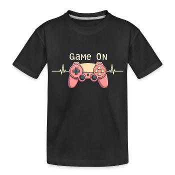 Gamer Video Games Console Gaming Birthday Gaming - Kids' Premium Organic T-Shirt - black - Front