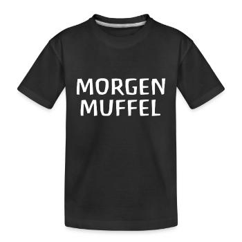 Morgenmuffel - Kinder Premium Bio T-Shirt - Schwarz - Vorne