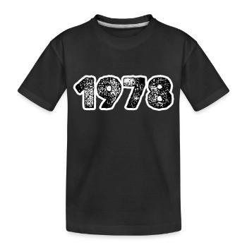 1978 - Kinder Premium Bio T-Shirt - Schwarz - Vorne