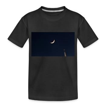 la lune et l'avion - T-shirt bio Premium Enfant - noir - Devant