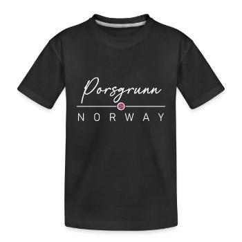 Norvège - Porsgrunn - Norvège - Norvège - T-shirt bio Premium Enfant - noir - Devant