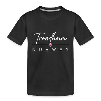 Norvège - Trondheim - Norvège - Norvège - T-shirt bio Premium Enfant - noir - Devant