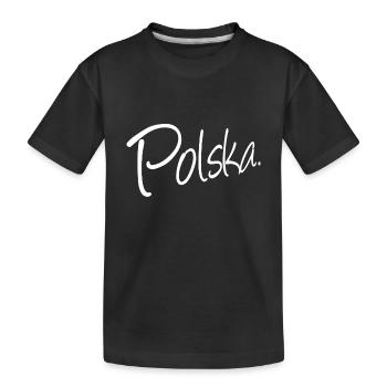 Polska Lettrage - Polen - Pologne - polnisch - T-shirt bio Premium Enfant - noir - Devant