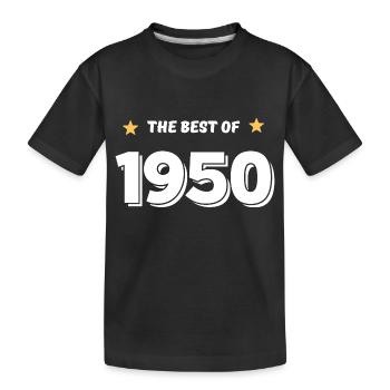 Das Beste von 1950 - Kinder Premium Bio T-Shirt - Schwarz - Vorne