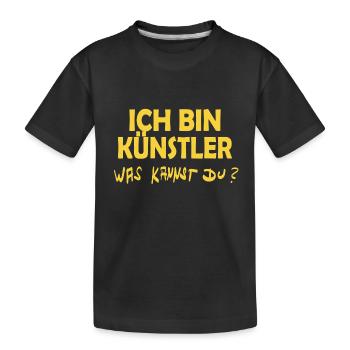 Artiste - T-shirt bio Premium Enfant - noir - Devant