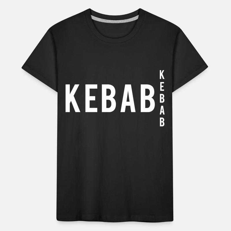 Kebab Fast Food Essen Geschenk Spruch Geschenkidee Kinder Premium Bio T-Shirt
