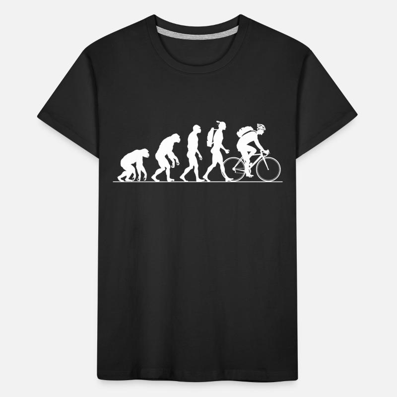 Vélo Evolution Cycliste Vélo Biker Cyclisme T-shirt bio Premium Enfant