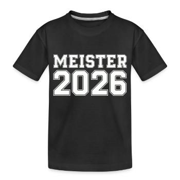Champion 2026 - Kids' Premium Organic T-Shirt - black - Front