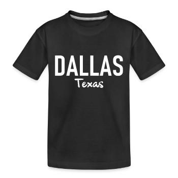 Dallas - Texas - États-Unis - États-Unis d’Amérique - T-shirt bio Premium Enfant - noir - Devant