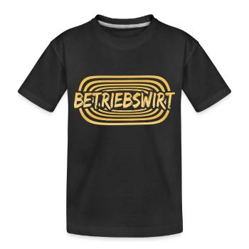 L’économiste d’entreprise comme travail - T-shirt bio Premium Enfant - noir - Devant