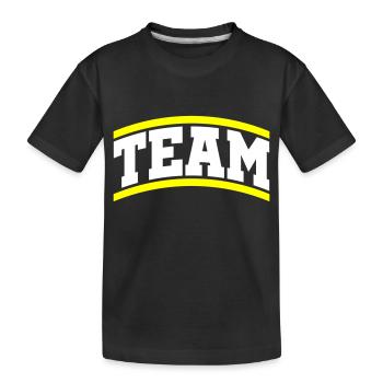 Team - Kinder Premium Bio T-Shirt - Schwarz - Vorne