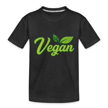 Vegan - T-shirt bio Premium Enfant - noir - Devant