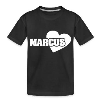 Gift for Marcus - Kids' Premium Organic T-Shirt - black - Front