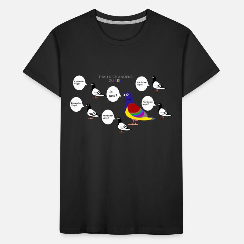 Trau dich anders zu sein Kinder Premium Bio T-Shirt