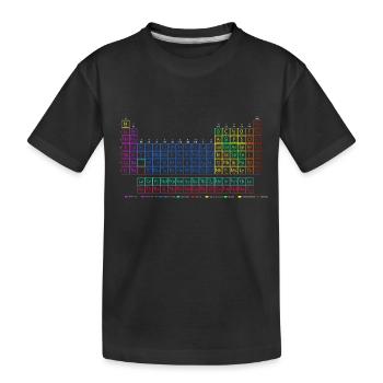 Periodensystem der chemischen Elemente. - Kinder Premium Bio T-Shirt - Schwarz - Vorne