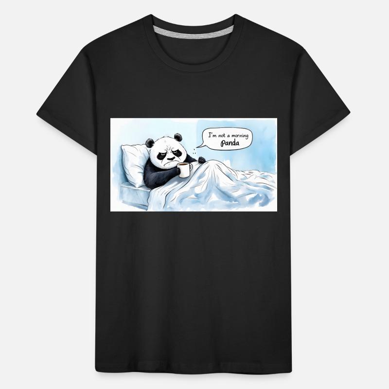 Morgendlicher Panda Kinder Premium Bio T-Shirt