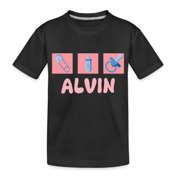 Sucette Alvin - T-shirt bio Premium Enfant - noir - Devant