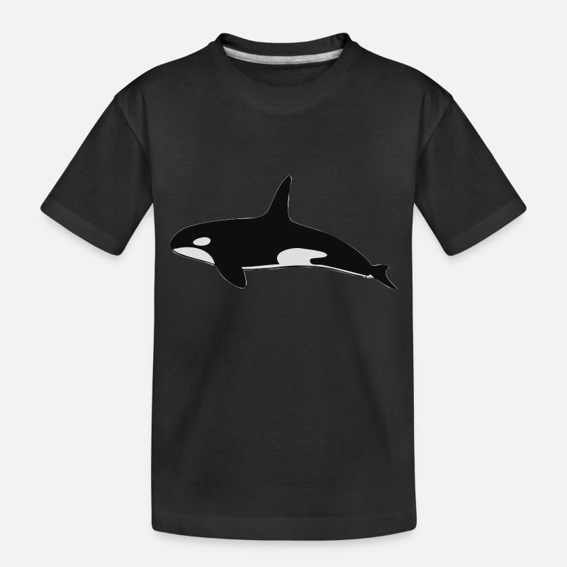 Orca - Kinder Premium Bio T-Shirt - Schwarz