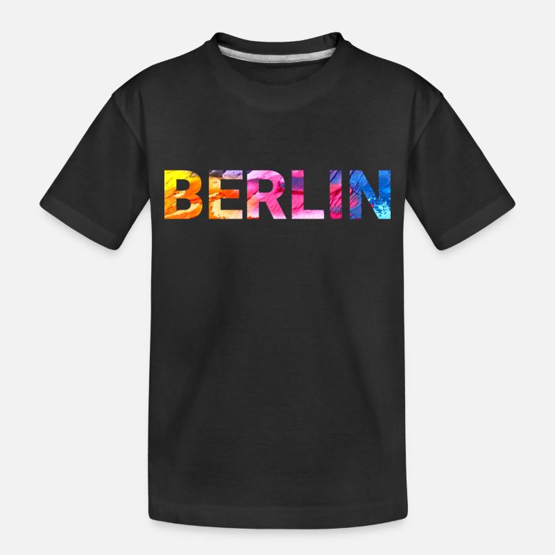 Berlin - Kinder Premium Bio T-Shirt - Schwarz