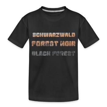Schwarzwald - Kinder Premium Bio T-Shirt - Schwarz - Vorne
