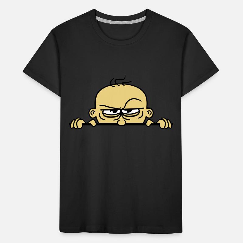 boeses face hide wall shield funny comi Kids' Premium Organic T-Shirt