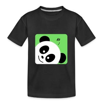Panda Animal - Panda Animal - T-shirt bio Premium Enfant - noir - Devant