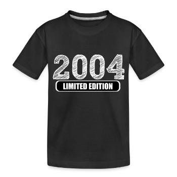 EDITION LIMITÉE 2004 Année de naissance Anniversaire - T-shirt bio Premium Enfant - noir - Devant