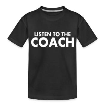 Coach - T-shirt bio Premium Enfant - noir - Devant