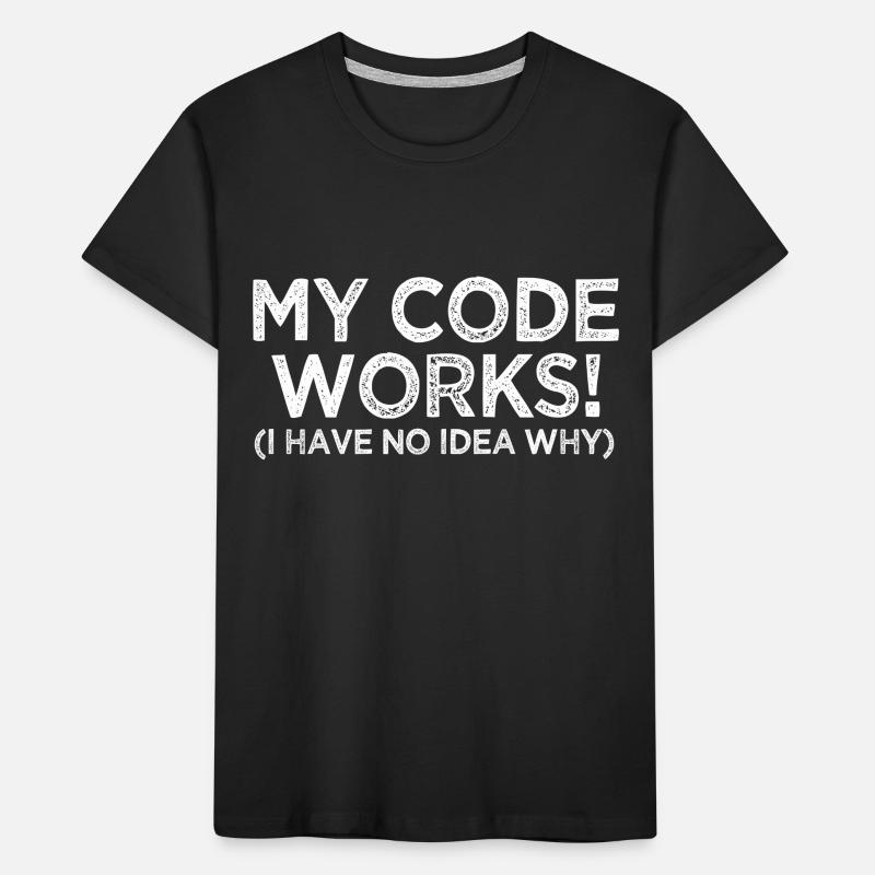 ma programmation de travail de code T-shirt bio Premium Enfant
