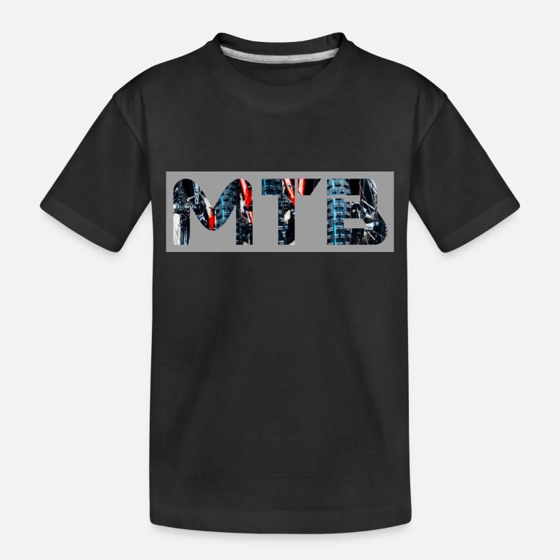MTB - Kinder Premium Bio T-Shirt - Schwarz