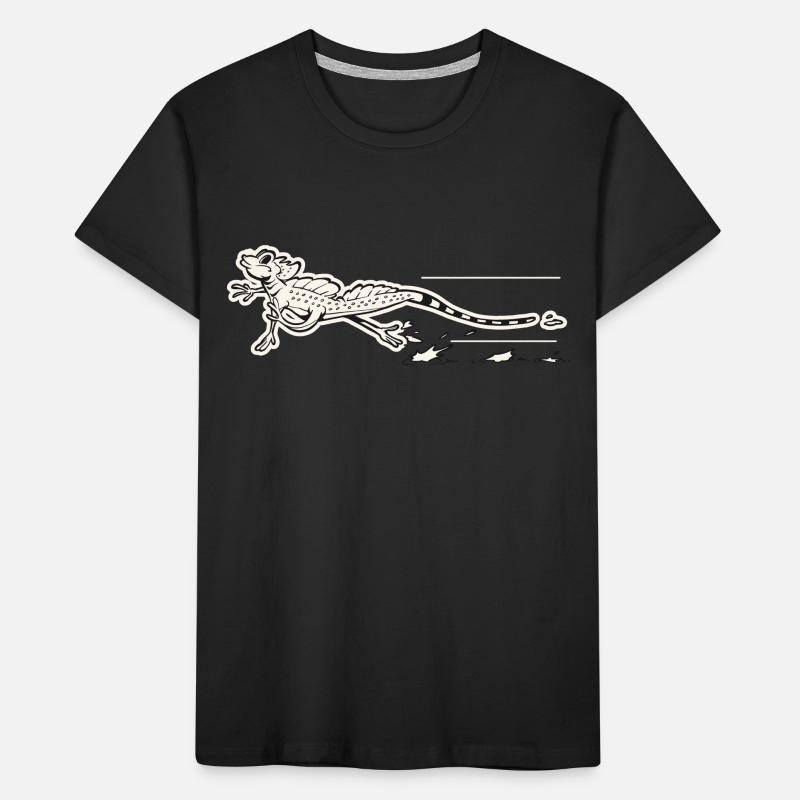Retro Jesus Christus Eidechse Kinder Premium Bio T-Shirt