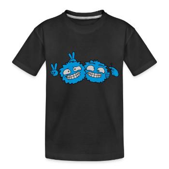 2 Crazy Friends - Kids' Premium Organic T-Shirt - black - Front