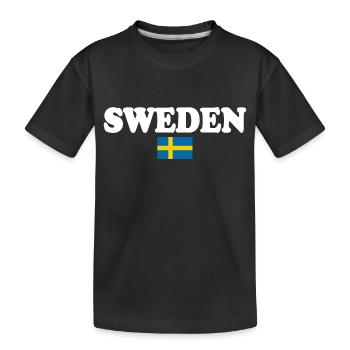 Suède - T-shirt bio Premium Enfant - noir - Devant