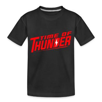RED POWER - Kids' Premium Organic T-Shirt - black - Front